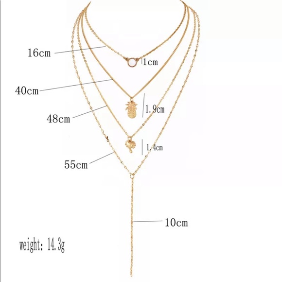 ⟡ Layered Pineapple Necklaces ⟡ - Picture 3 of 3